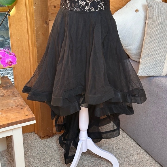 Speechless Black Whimsygoth Lace High Low Dress | Sheer Tulle Prom | Women’s S - Picture 6 of 14